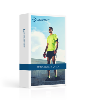 Packaging of the Men’s Health Check from Cerascreen
