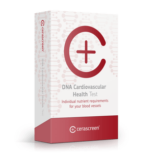 Packaging of the DNA Heart Health Test from Cerascreen        