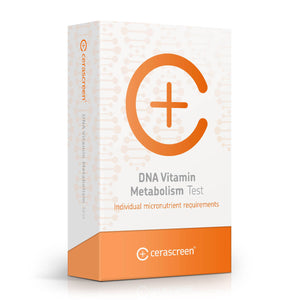 Packaging of the DNA Vitamin Metabolism Test from Cerascreen        