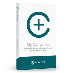 Packaging of the Comprehensive Allergy Test from Cerascreen