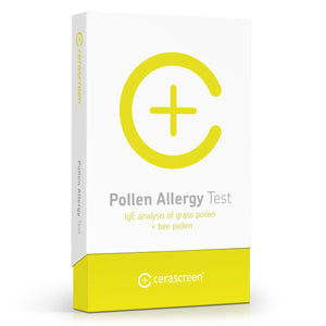 Packaging of the Pollen Allergy Test from Cerascreen        