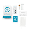 Contents of the Gut Microbiome Testkit from Cerascreen: Packaging, instructions, stool catcher, sample tubes, return envelope