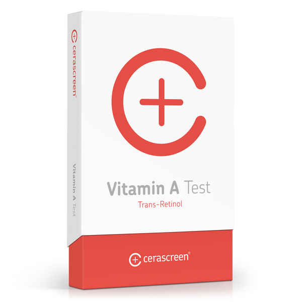 Packaging of the Vitamin A Deficiency Test from Cerascreen
