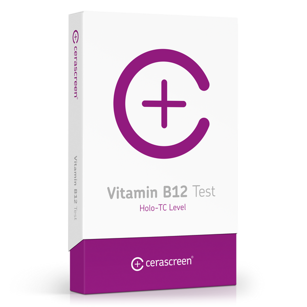 Packaging of the Vitamin B12 Blood Test from Cerascreen        